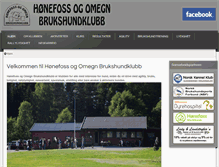 Tablet Screenshot of brukshundhonefoss.com